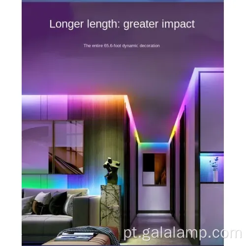 Luzes de cordas LED RGB inteligentes